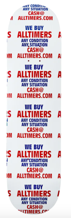 Alltimers Atlantic Ave Board White - M I L O S P O R T