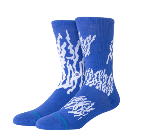 Stance Glacier Crew Sock in Cobalt