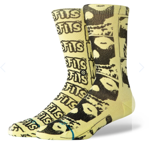 Stance x Misfits Collection Crew Socks in Melon