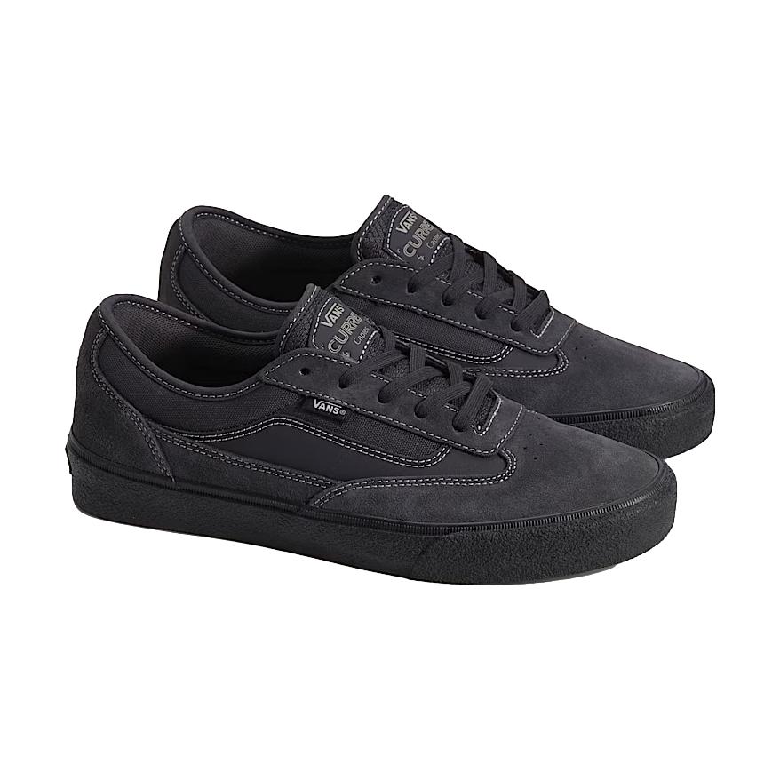 Vans Skate Curren Caples Shoe in Charcoal Grey and Black - M I L O S P O R T