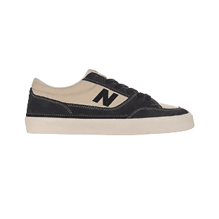 New Balance Numeric Franky Villani 417 low skate shoes in blue and white, showing lateral side view.