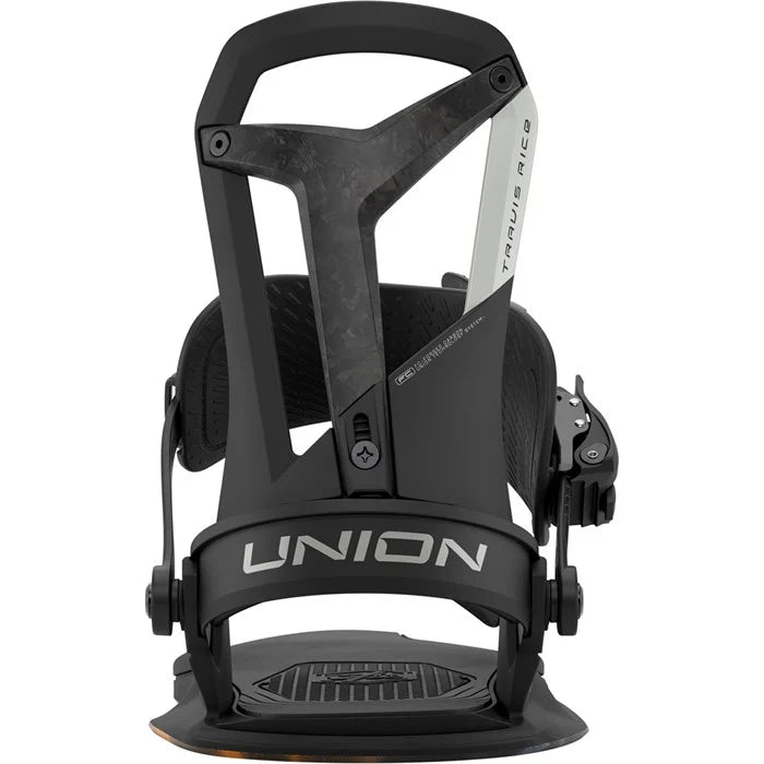 Union Falcor snowboard bindings for men, 2026 model, featuring adjustable straps and durable construction for snowboarding.