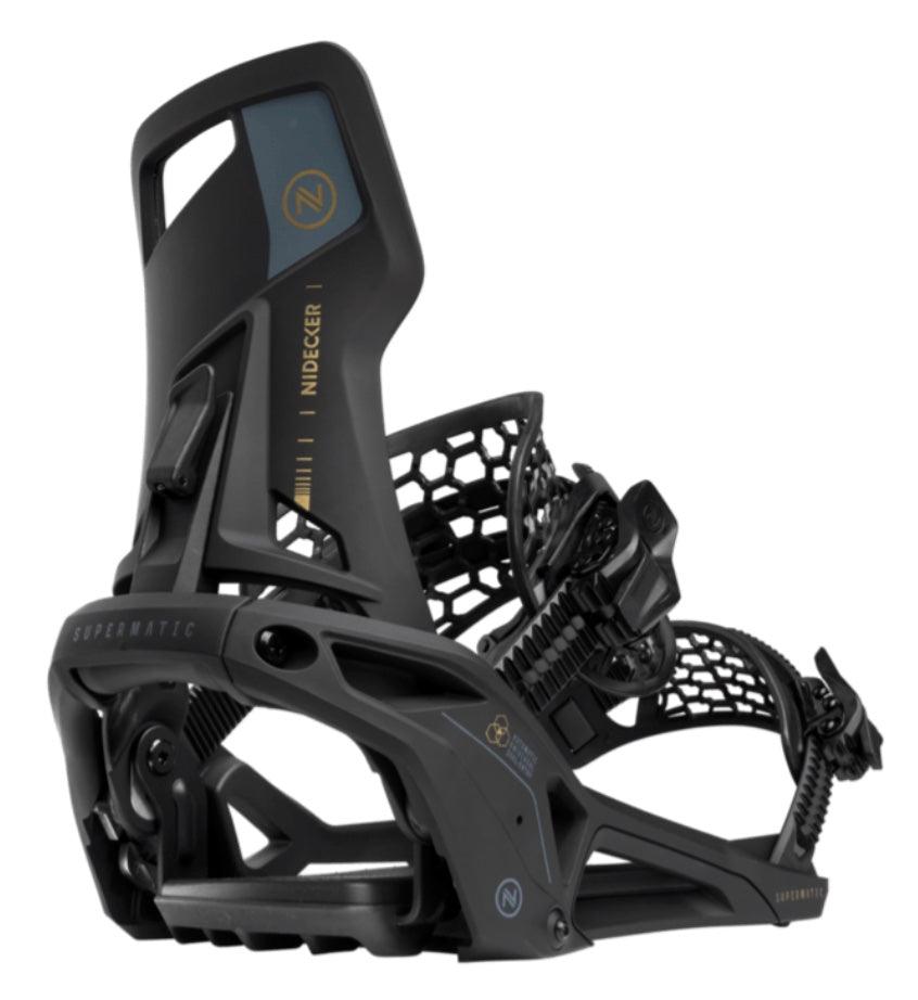 Nidecker Supermatic Step In Snowboard Binding in Black 2026 - M I L O S P O R T