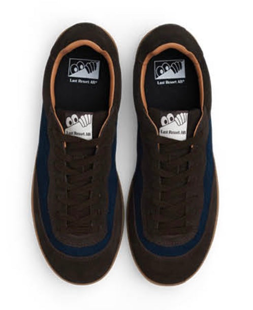 Last Resort CM001 LO Suede Shoe in Coffee Bean Dress Blues and Gum - M I L O S P O R T