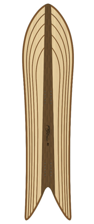 Gentemstick Rocket Fish Outline Core Snowboard 2025 - M I L O S P O R T