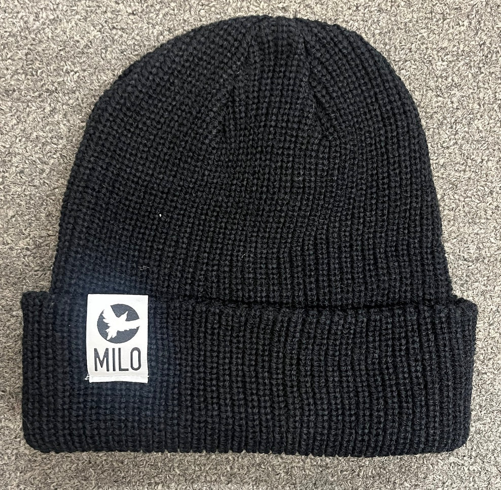 Milosport Simple Bird Beanie in Black - M I L O S P O R T