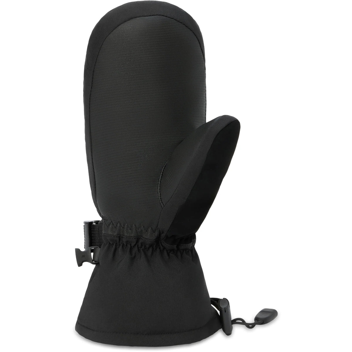 Black Dakine women's Camino 2.0 mitts with insulated design and adjustable wrist closure, shown from the back.