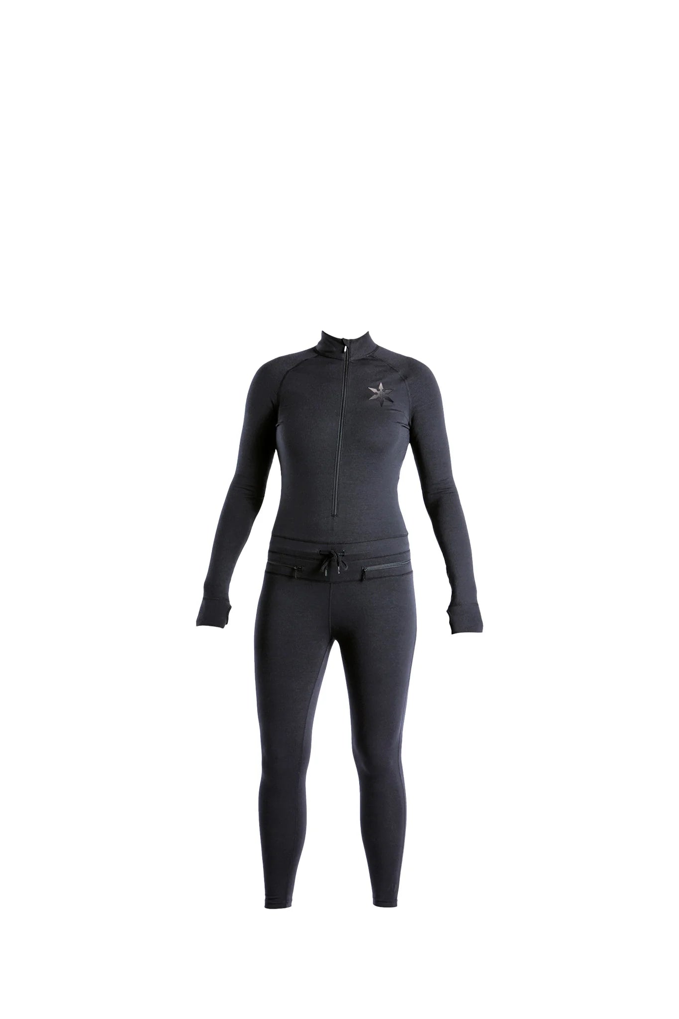 Airblaster Classic Womens Hoodless Ninja Suit in Black - M I L O S P O R T