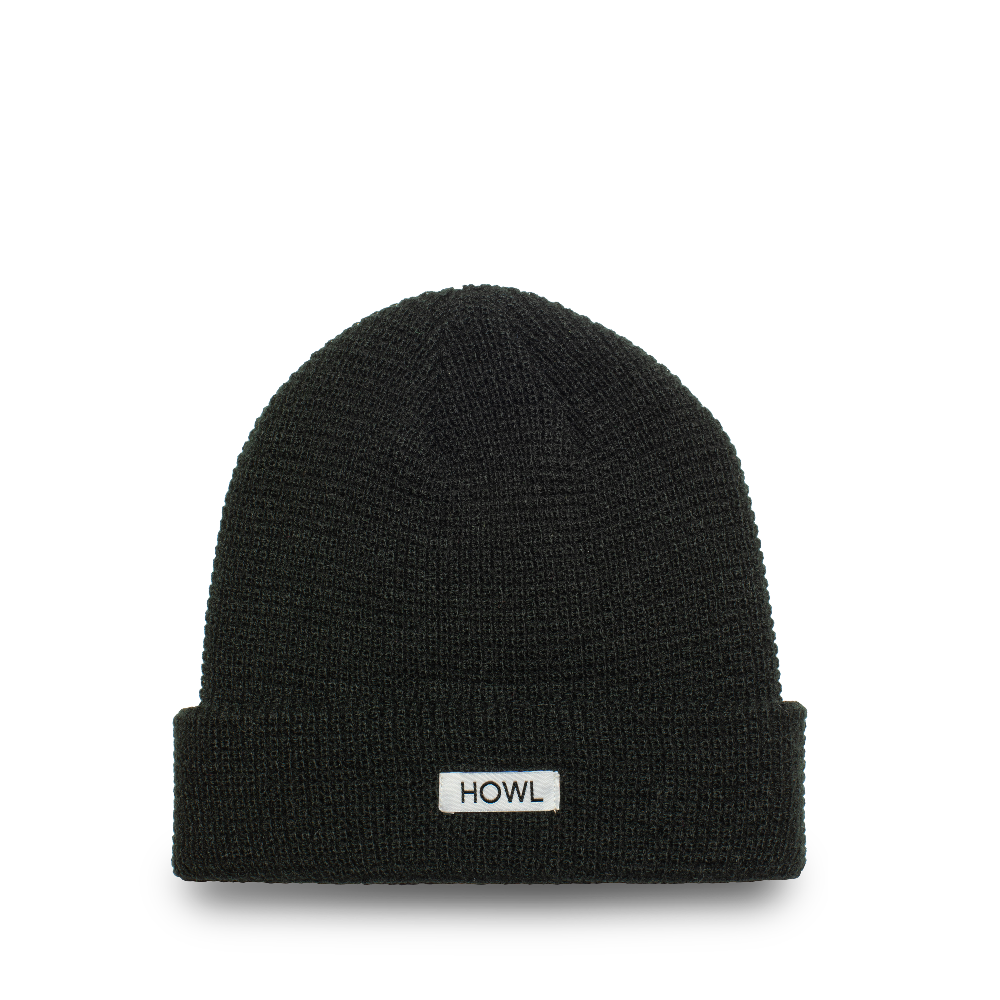 Howl Waffle Beanie in Black 2024 - M I L O S P O R T