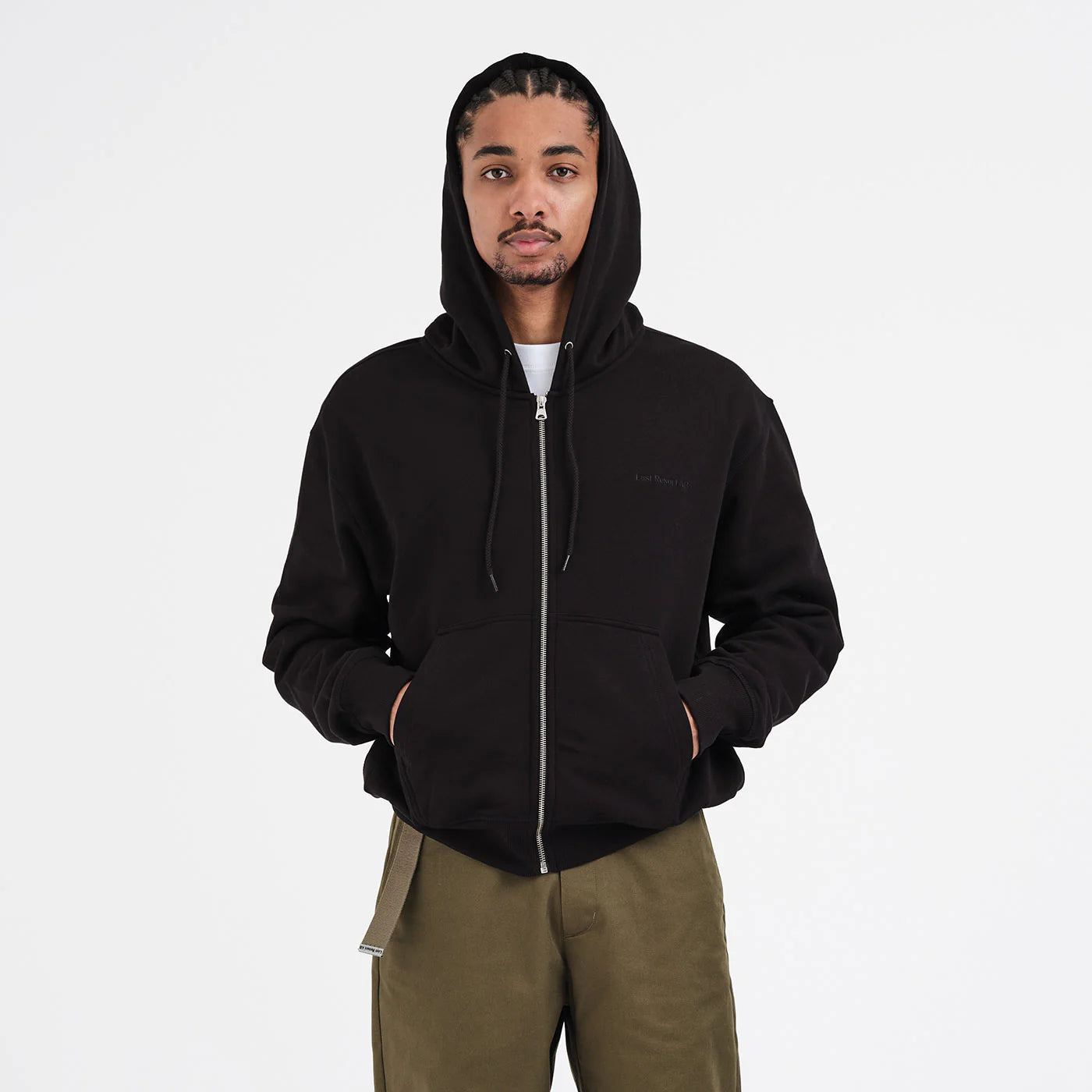 Last Resort Script Logo Zip Hoodie