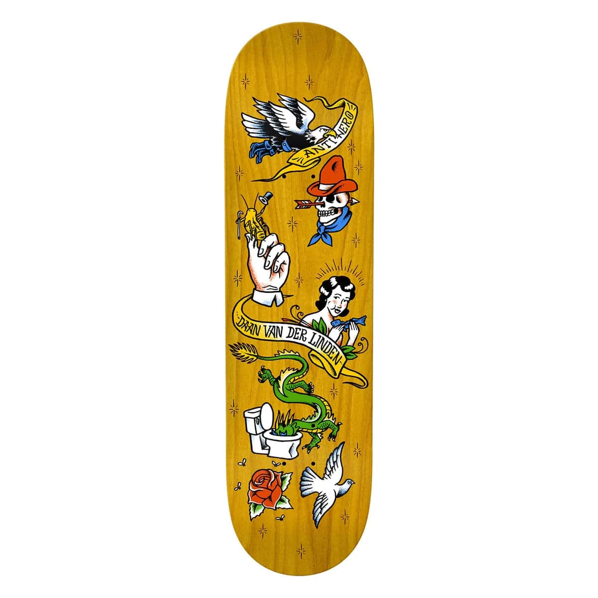 Antihero Daan No Regrets Skateboard Deck - M I L O S P O R T