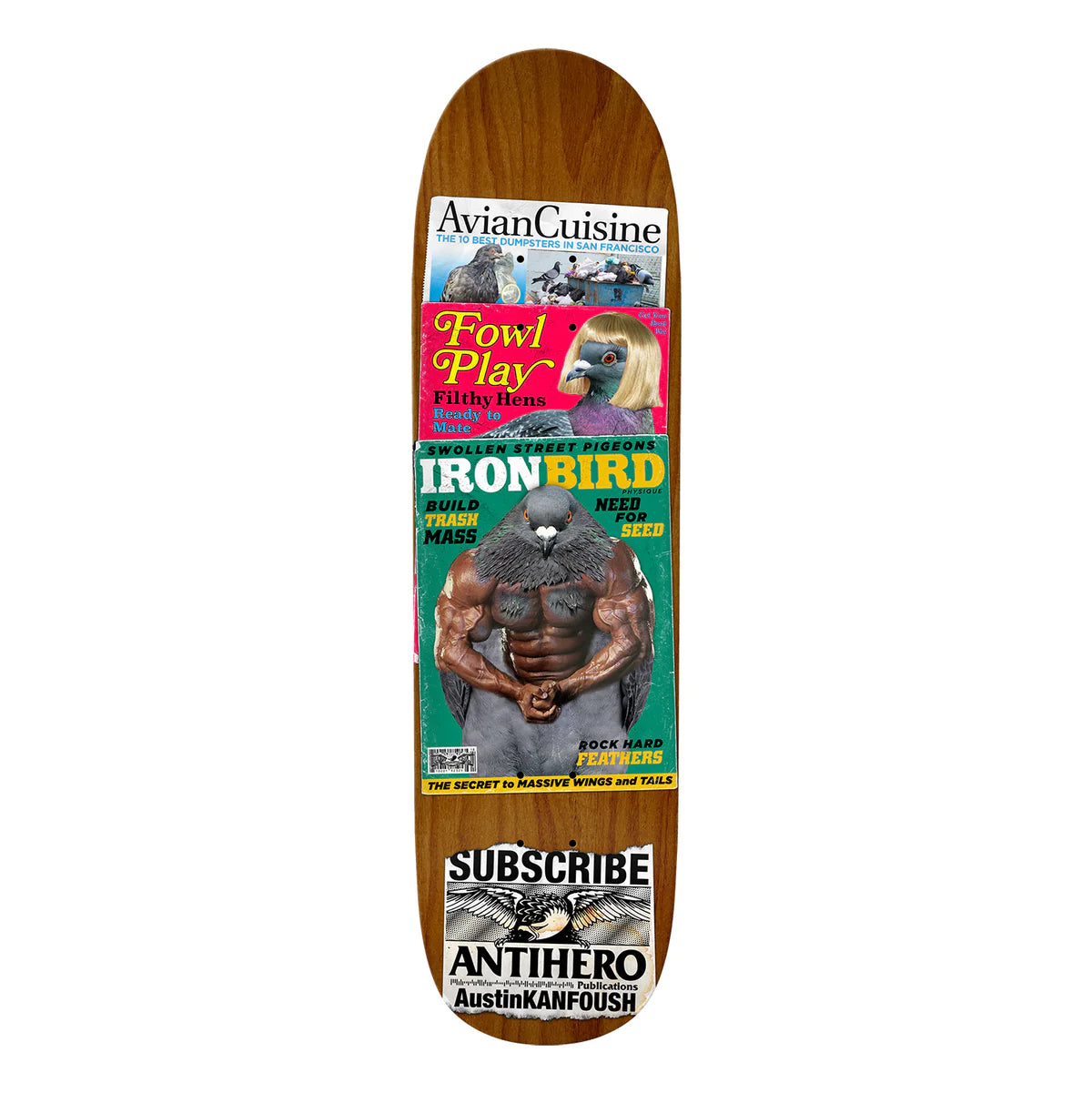 Antihero Kanfoush Pigeon Vision Skateboard Deck - M I L O S P O R T