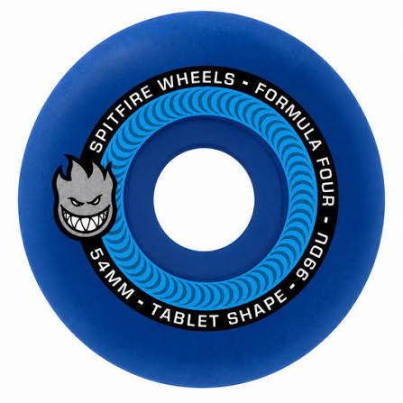 Spitfire Formula Four Tablets Skate Wheel 99 Durometer 54mm in Blue