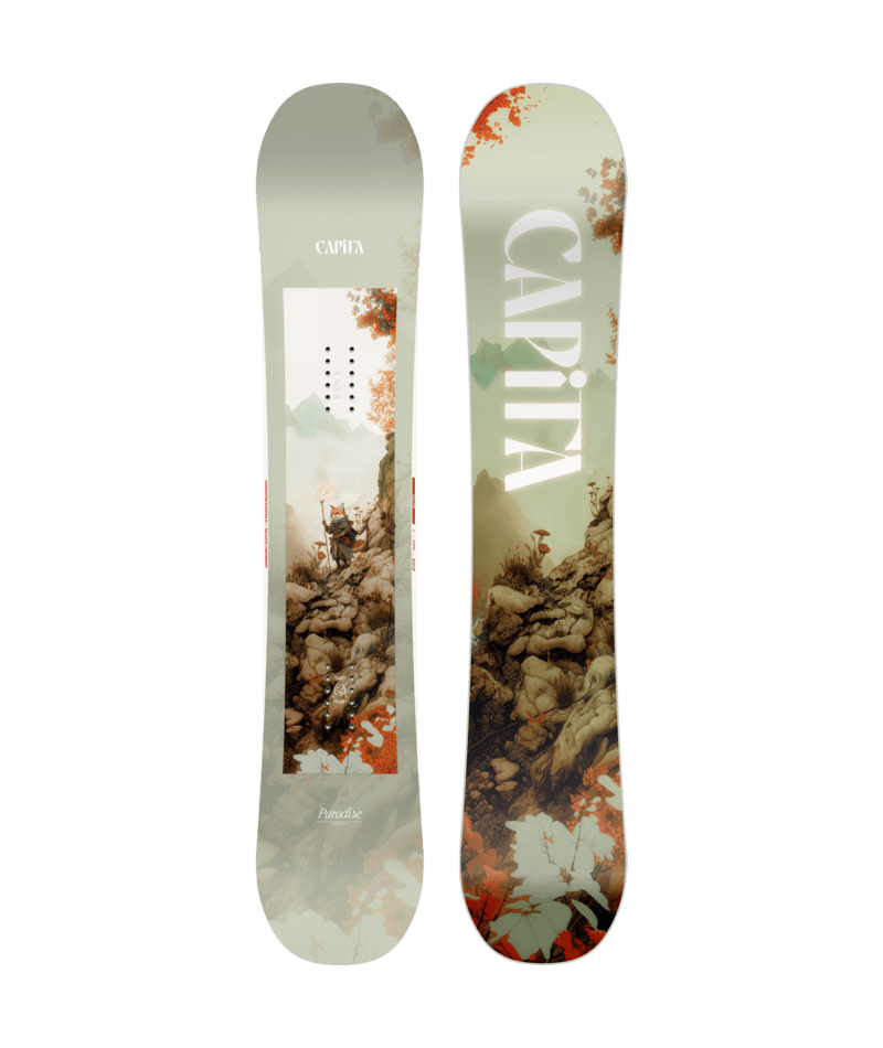 Capita Paradise women's snowboard for 2027, featuring a sleek design and durable construction, suitable for all-mountain snowboarding.