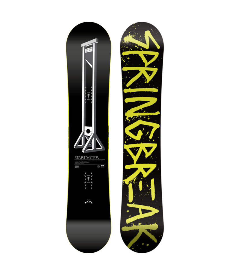 Capita SB Stairmaster Wide snowboard for 2027, featuring a snowboarding design and graphics on the top surface.