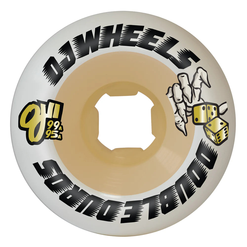 OJ 54mm Double Duro White Gum Mini Combo 101a/95a Skateboard Wheels - M I L O S P O R T