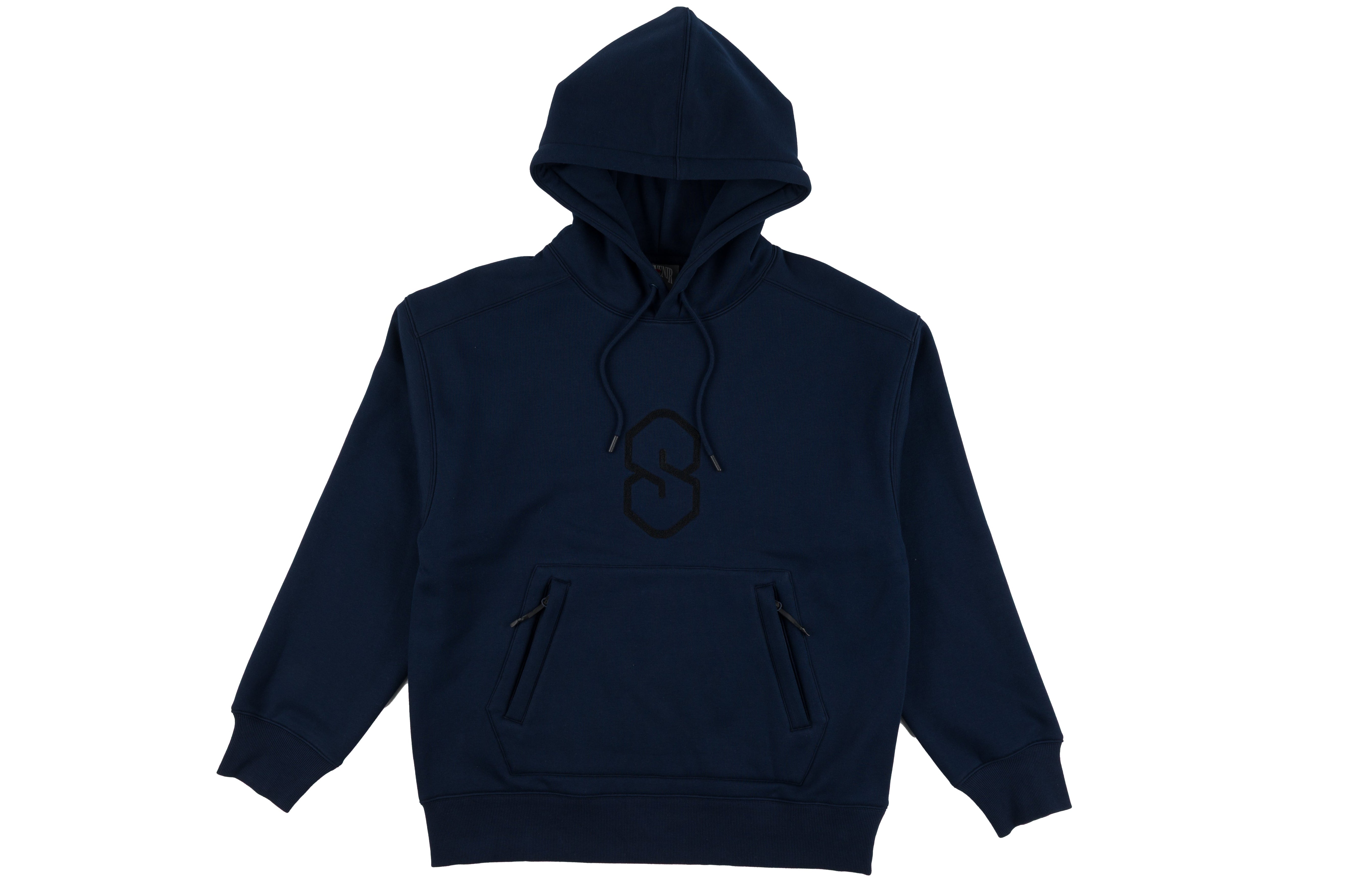 Souvenir Dwr Tech Hoody 2027, unisex sweatshirt with logo print, black fabric, casual style, comfortable fit for men and women.