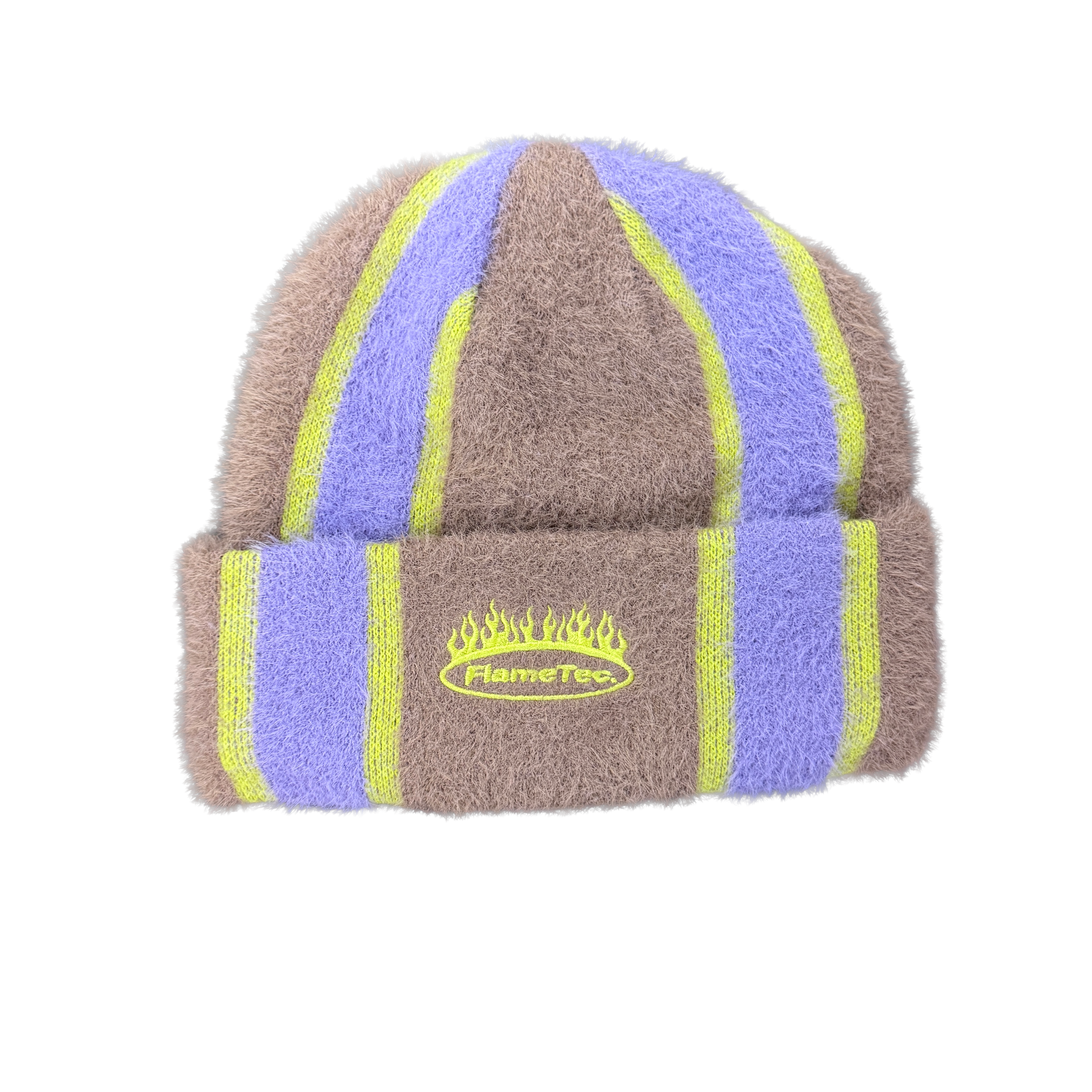 Corduroy Flametec Mohair Beanie by Corduroy, unisex knit hat with textured flame-like pattern, suitable for men and women.