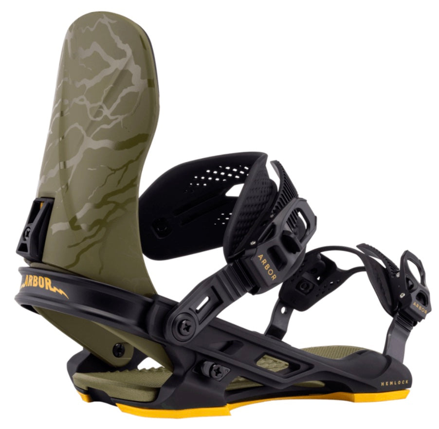 Arbor Hemlock Military Black Snowboard Binding 2026 - M I L O S P O R T