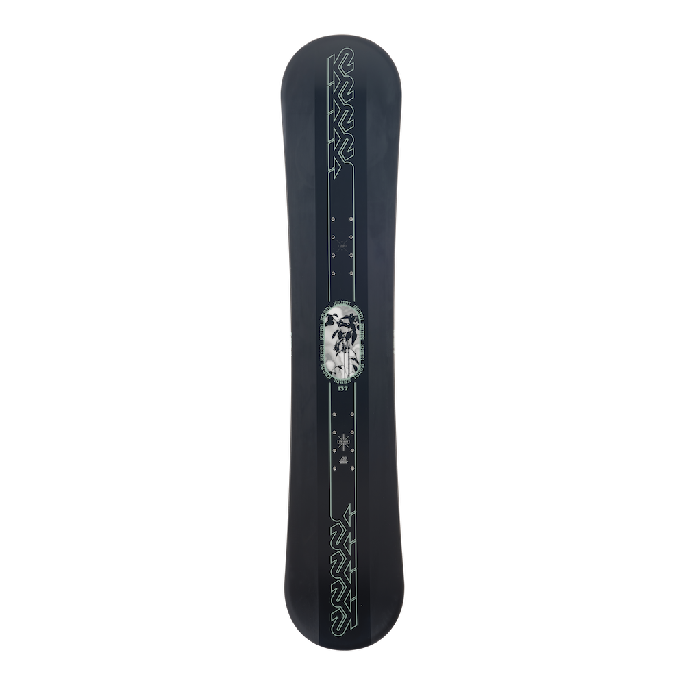 K2 Kandi Kids snowboard for winter snowboarding, featuring colorful graphics and designed for young riders, 2024 model.