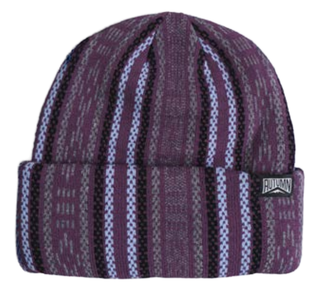 Autumn Knapsack Beanie in plum, unisex knit hat from Autumn, featuring a cozy, stylish design for men and women.