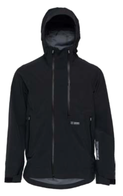 Women’s L1 Axial Snow Jacket in black, featuring a sleek design and winter-ready insulation for cold weather.