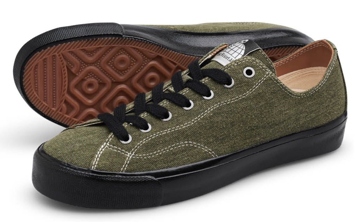 Last Resort AB VM 003 LO Canvas Skate Shoe in Green and Black - M I L O S P O R T
