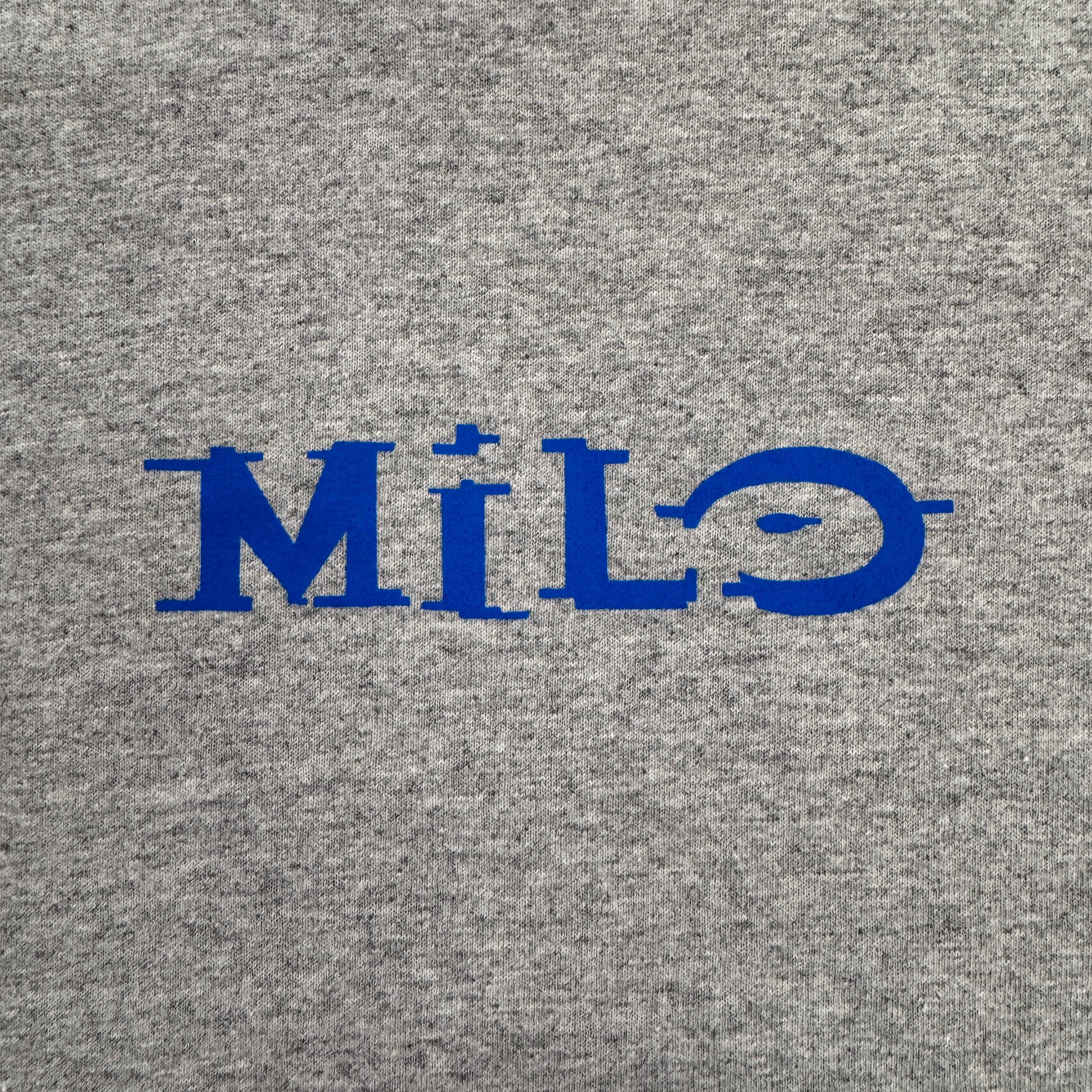 Men's Milosport Ruff Washed Halo T-shirt featuring a relaxed fit and washed cotton fabric, displayed on a hanger.