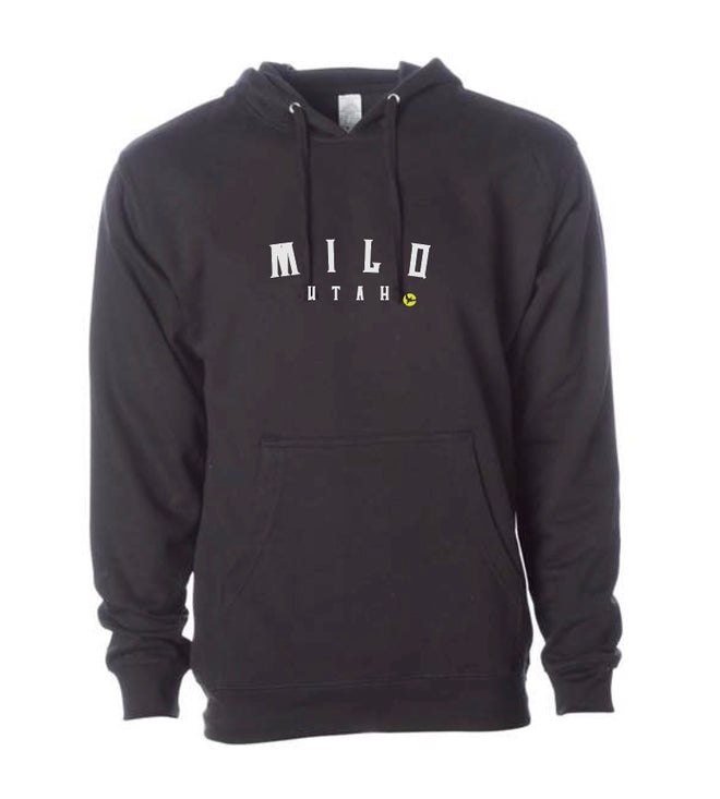 Milo Utah Pullover Hooded Sweatshirt in Black White and Green - M I L O S P O R T