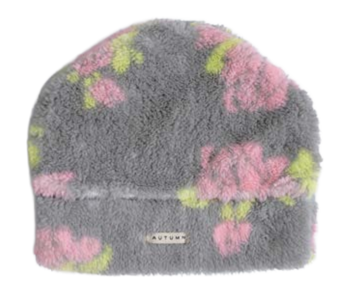 Autumn Mountain Goat Beanie 2027 in charcoal, unisex knit hat from Autumn featuring a mountain goat design.