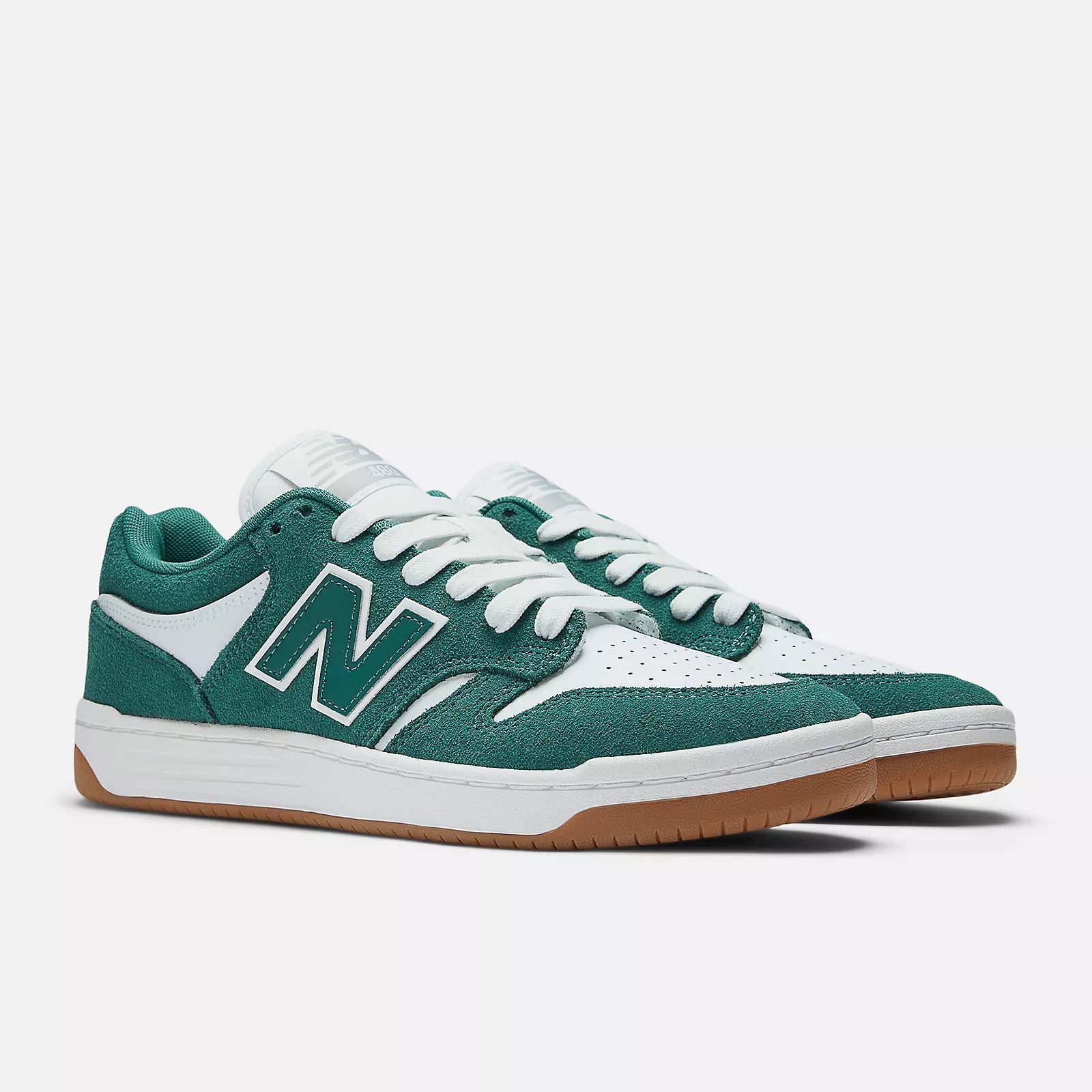 New Balance Numeric 480 in Vintage Teal and White