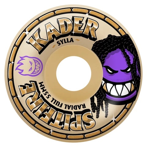 Spitfire Formula Four Kader Rolly Radial Full skate wheel in natural finish
