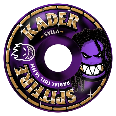 Spitfire Formula Four Kader Rolly Full Black Purple Swirl skate wheels set