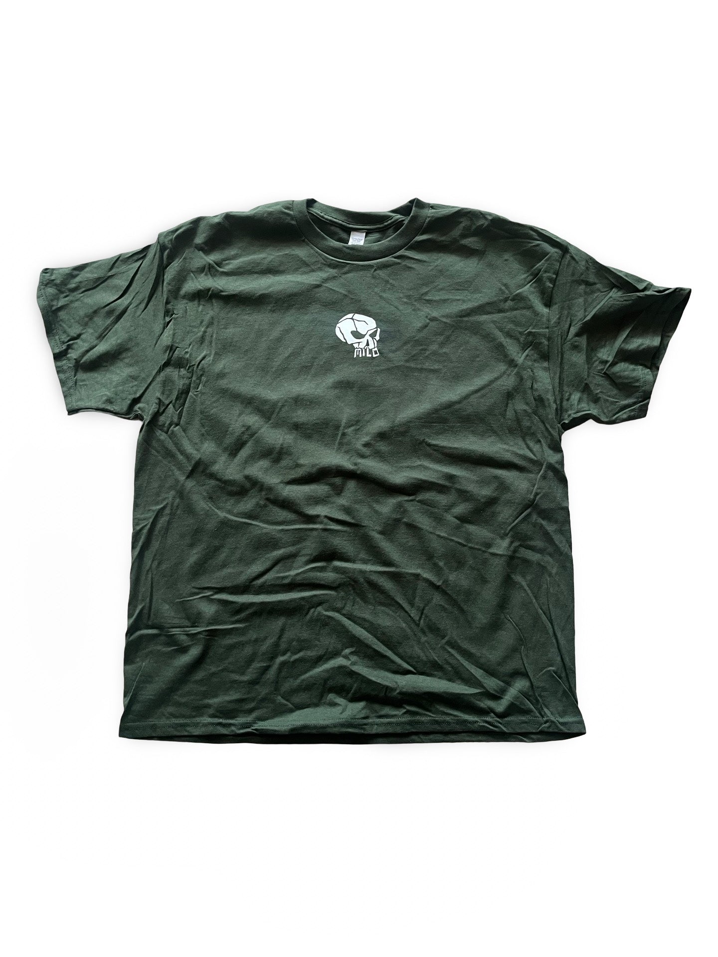 Milosport Mini Skull Tee Shirt in Green - M I L O S P O R T