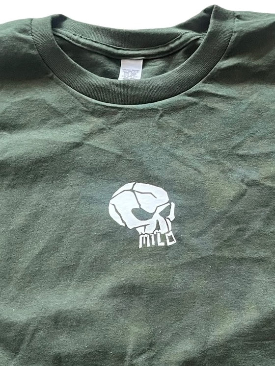 Milosport Mini Skull Tee Shirt in Green - M I L O S P O R T
