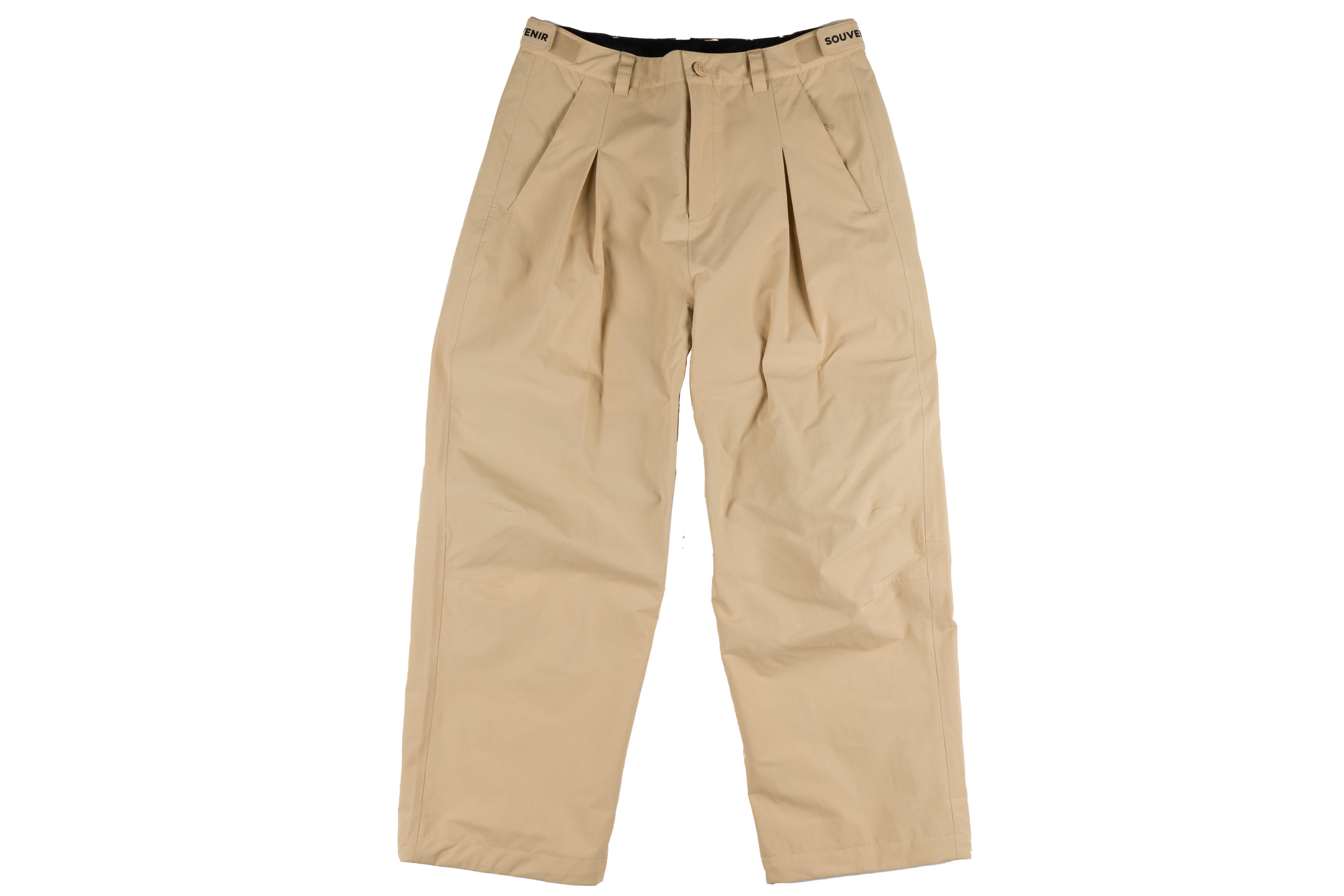 Pleated Souvenir Chino Pant for men and women, showcasing a tailored fit with pleats and classic style in the product image.