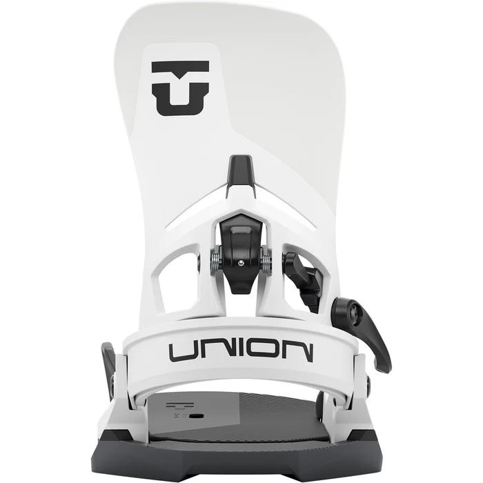 Union Atlas Step On snowboard bindings for snowboarding, featuring durable construction and secure strap design.