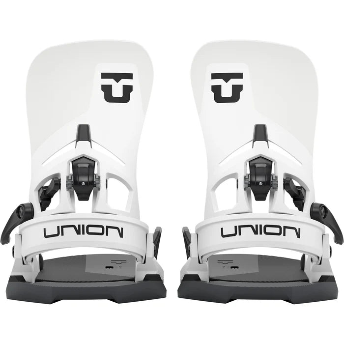 Union Atlas Step On snowboard bindings for snowboarding, featuring durable construction and secure strap system.