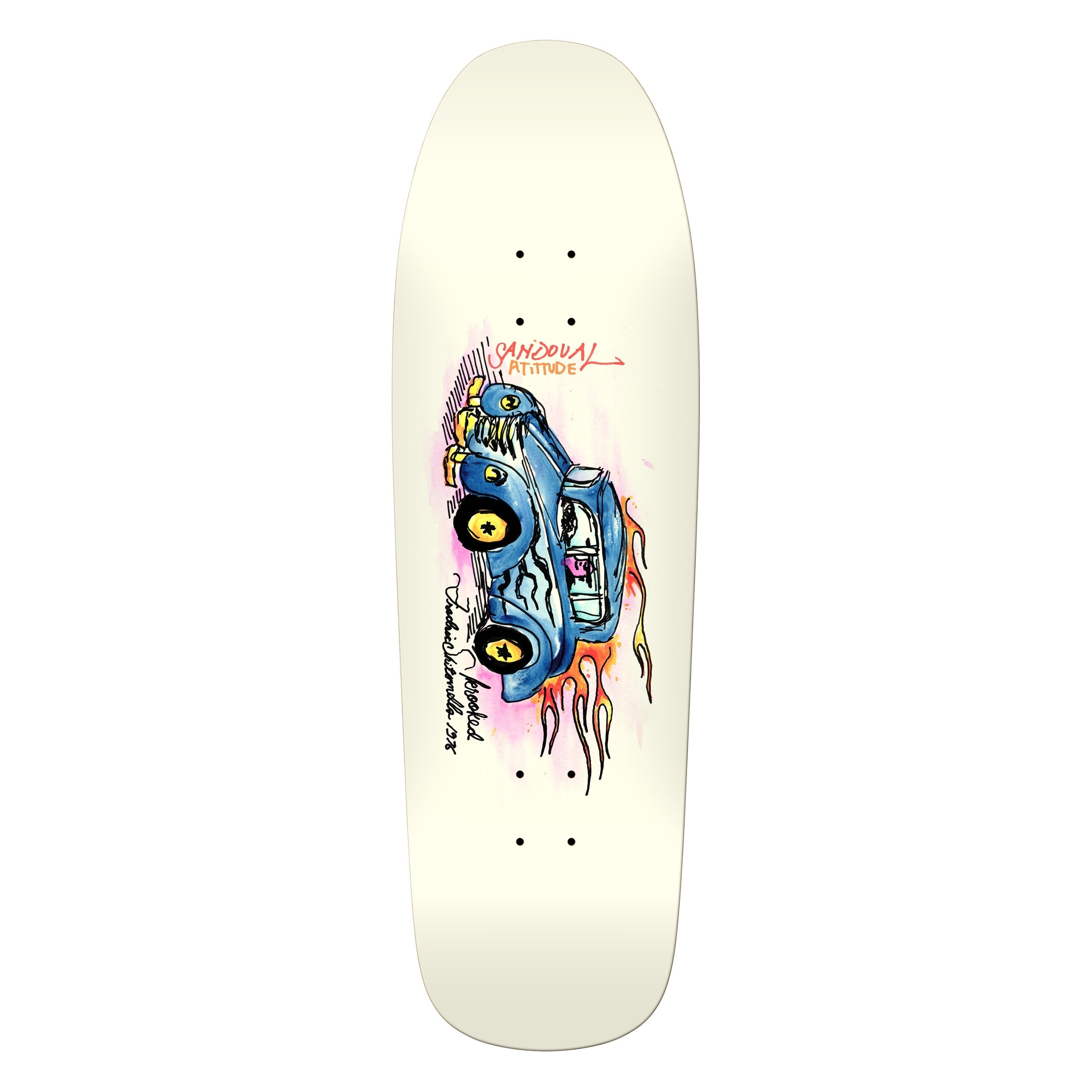 Krooked Sandoval Attitude Skateboard Deck in 9.81'' - M I L O S P O R T
