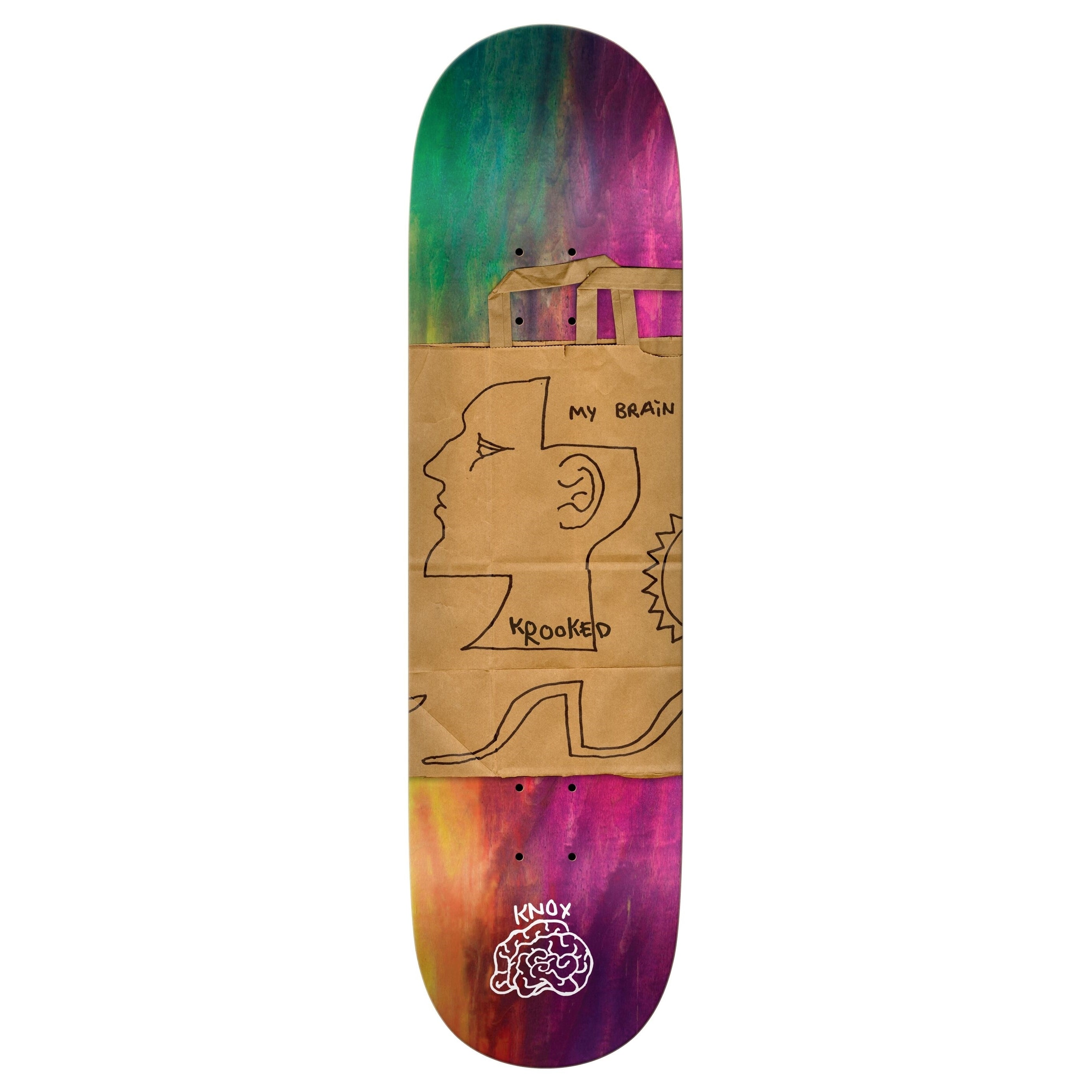 Krooked Knox Toms Brain Skateboard Deck - M I L O S P O R T