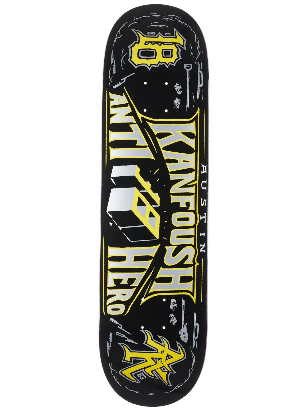 Antihero Kanfoush Custom Skateboard Deck in 8.25"