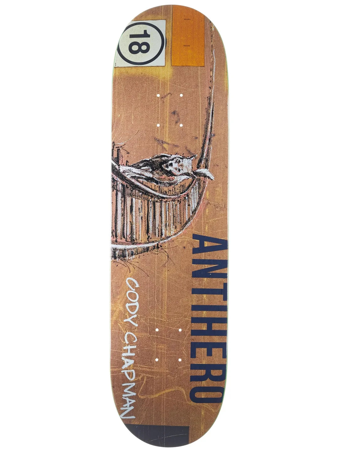 Antihero Chapman Intermodal Skateboard Deck in 8.5"