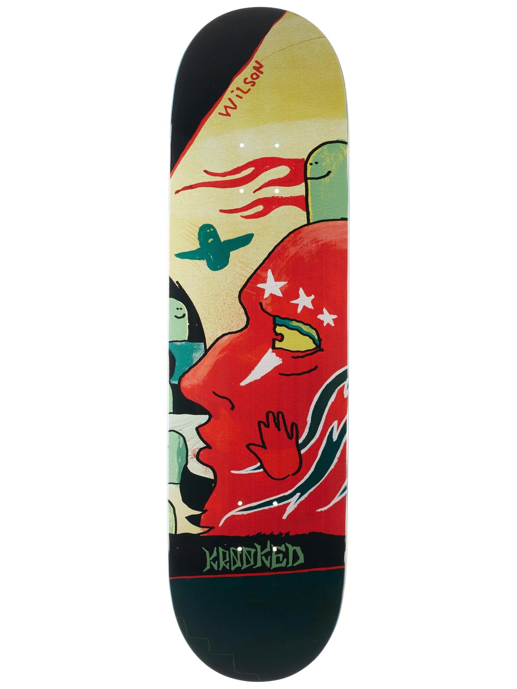 Krooked Wilson Three Star Skateboard Deck in 8.5"