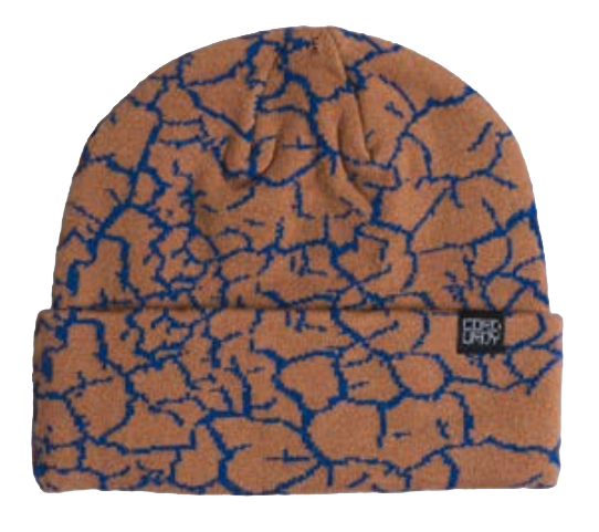 Blue Corduroy Rumble Beanie by Corduroy, unisex hat with a textured corduroy fabric and snug fit, shown in the image.
