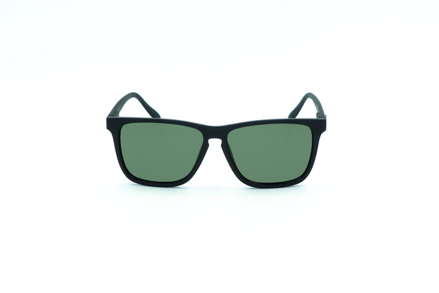 Dang Shades The Recoil polarized sunglasses with black frames, showcasing sleek design and tinted lenses.
