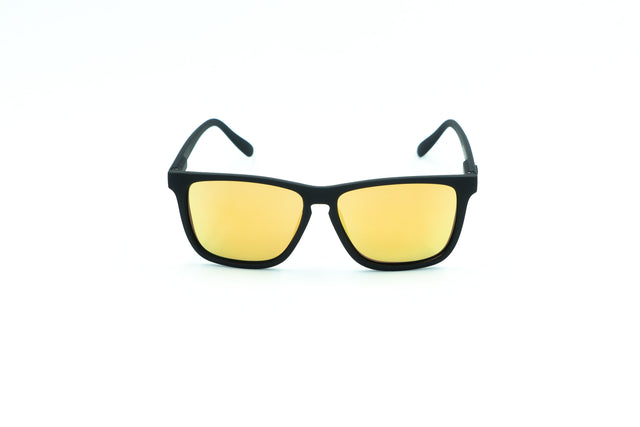 Dang Shades Recoil polarized sunglasses with black frames and tinted lenses, designed as stylish accessories for outdoor wear.
