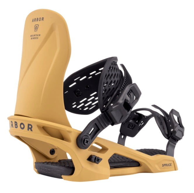 Arbor Spruce Camel and Black Snowboard Binding 2026 - M I L O S P O R T
