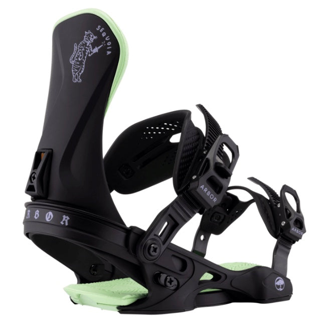 Arbor Sequoia Black and Mint Womens Snowboard Binding 2026 - M I L O S P O R T