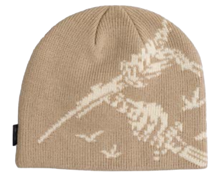 Corduroy Soy Sauce Nation Skully Beanie in black, unisex, featuring a bold skully design, perfect for men and women.