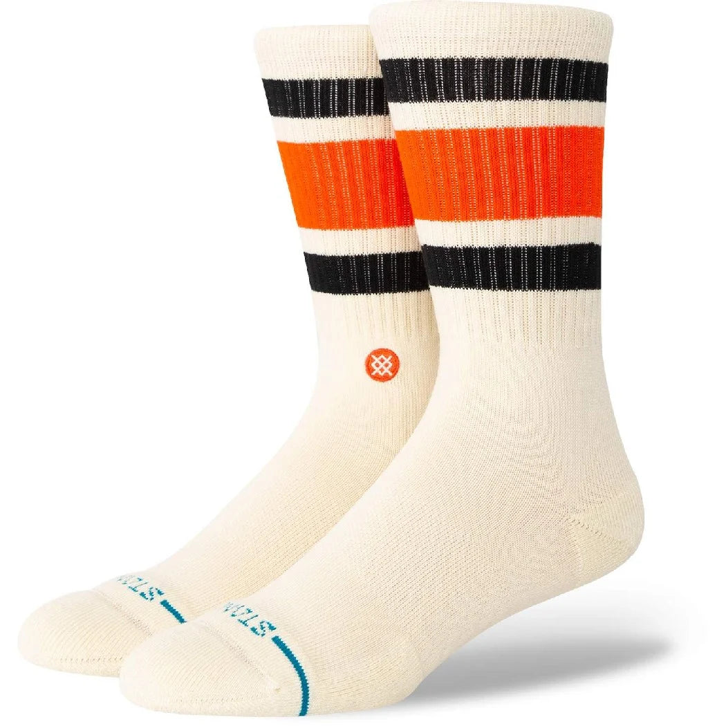 Stance Boyd St Socks in Tomato Red and White - M I L O S P O R T